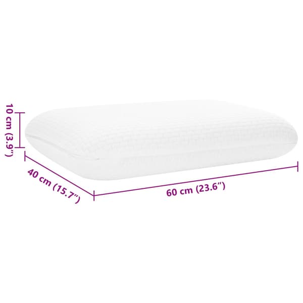 Sovkudde Enfärgad Vit 60 x 40 x 10 cm Minneskum