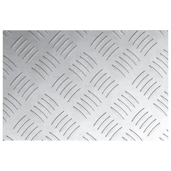 Trappsteg Rektangulär 2 pcs Silver 30 x 20 cm Aluminium