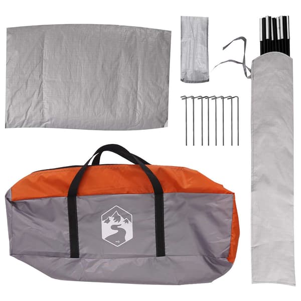 Bil tält Grå och orange 239 x 210 x 210 cm Polyester och Stål