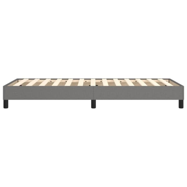 Boxspring-sängram mörkgrå 100x200 cm tyg