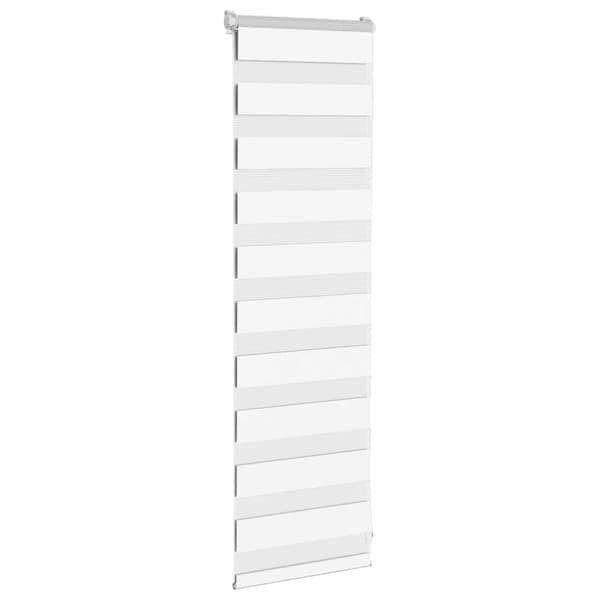 Rullgardin zebra vit 40x100 cm tyg bredd 35,9 cm polyester