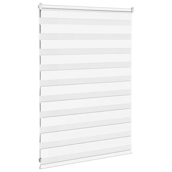 Rullgardin zebra vit 105x100 cm tyg bredd 100,9 cm polyester