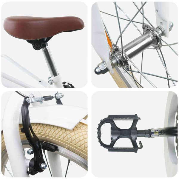 Barncykel 20 Tum 6-11 Vit