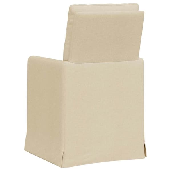 Matstolar 2 pcs Kräm 57 x 67 x 98 cm tyg