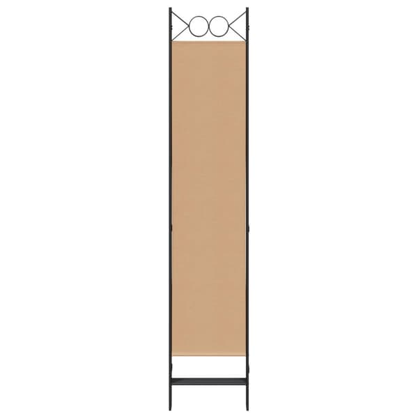 5-panel rumsavskiljare Beige 200 x 200 cm Tyg