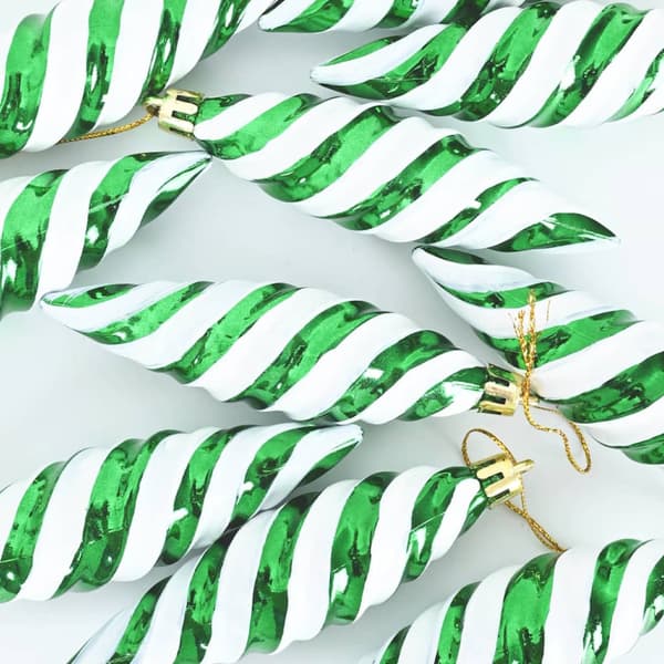 Jul Spiralformad Kula 40 pcs Grön Plast