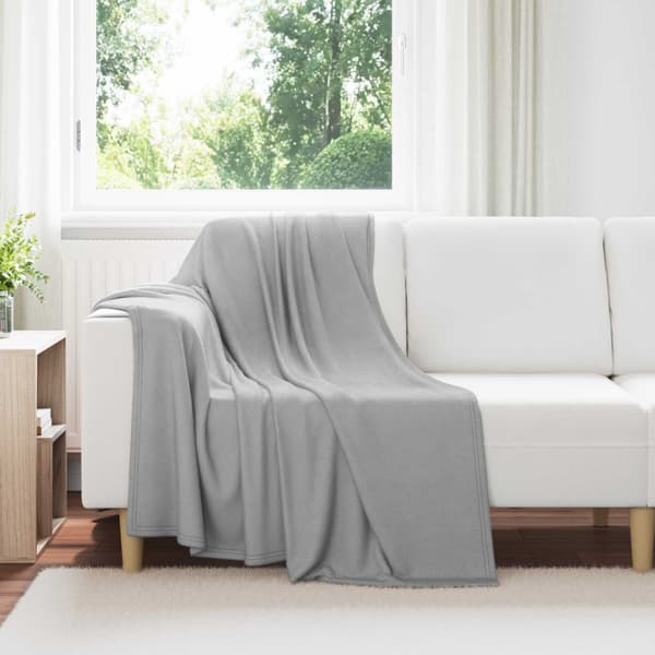 Filtar 24 pcs Grå 170 x 130 cm Fleece