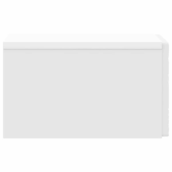 Väggmonterad sidobord 2 pcs Vit högglans 34,5 x 33 x 20 cm