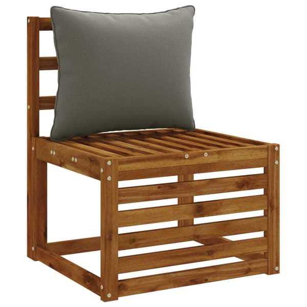 1-delad ryggkudde PUTTEN 100% Polyester Grå 50 x 40 x 15 cm