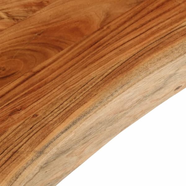 Bordsskiva 140x40x3,8 cm rektangulär massiv akacia rustik kant
