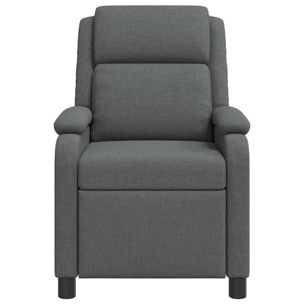 Massagefåtölj Mörkgrå Tyg