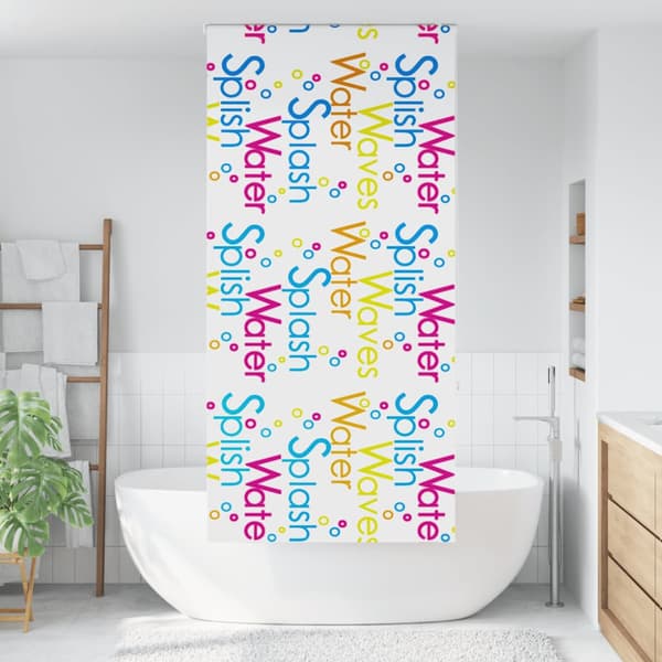Rullgardin för dusch 110x240 cm tyg bredd 106 cm