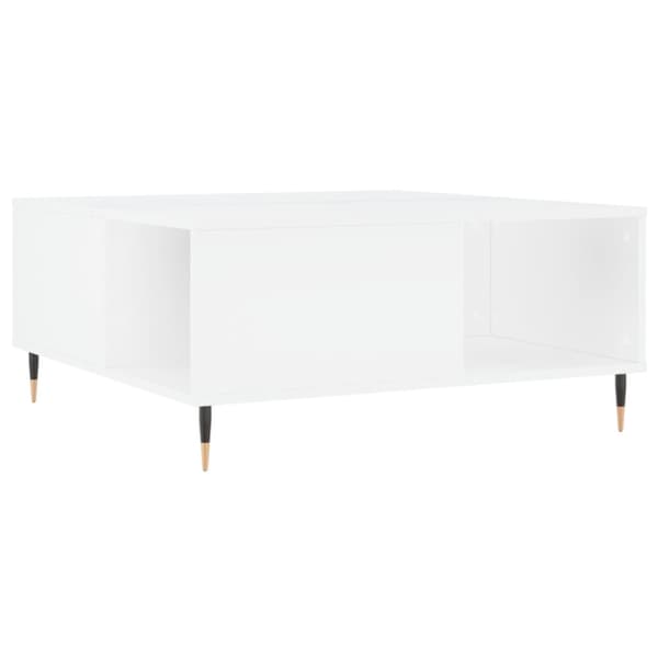 Soffbord vit 80x80x36,5 cm konstruerat trä