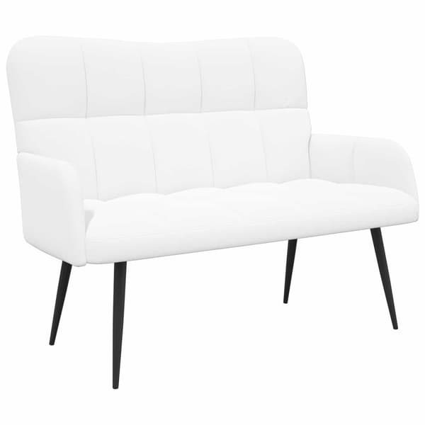 Tvåsitssoffa Vit 115 x 61 x 87 cm tyg