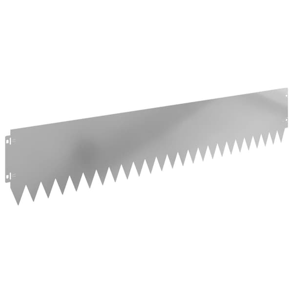 Kant för gräsmatta 10 pcs 103 x 20 cm Stål Silver