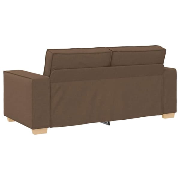 2-sitssoffa brun 180x78x84 cm tyg