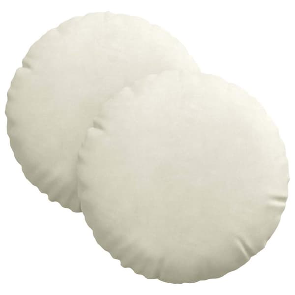 Sittkuddar 2 pcs Kräm Ø30 x 13 cm Sammet