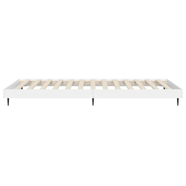 Sängram vit 90x200 cm konstruerat trä