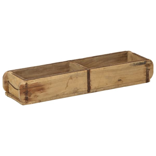 Bricka 4 pcs Brun 57 x 15 x 9 cm Solid återvunnen trä