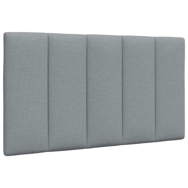 Bed Frame without Mattress "Hanko" Light Grey 90x200 cm Fabric