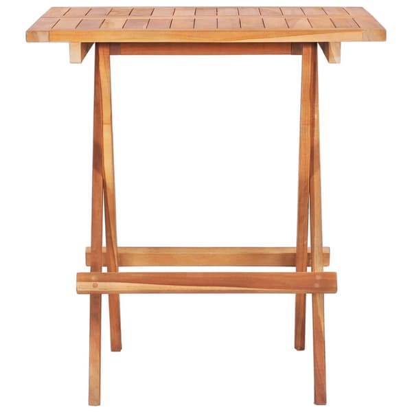 Caféset 3 delar med antracit dynor massiv teak