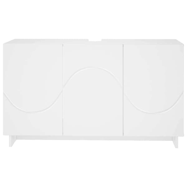 Badrumsskåp Vit 101 x 41 x 58 cm Konstruerat trä