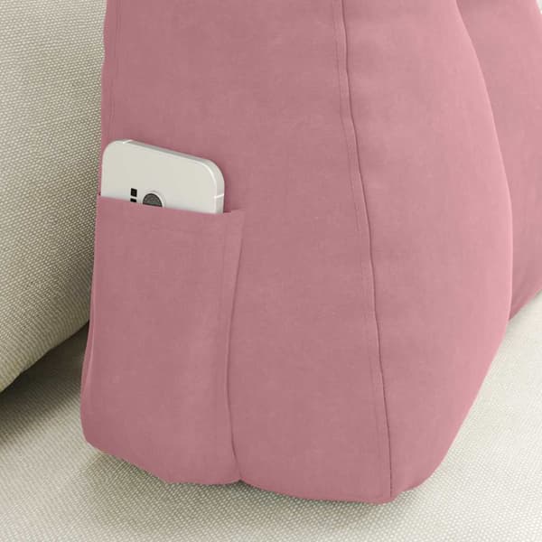 Ryggkudde Rosa 60 x 24 x 50 cm Sammet