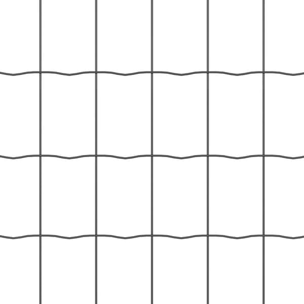 Stängsel med stolpe Grå 1 x 25 m Stål och PVC