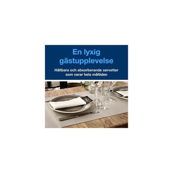 Servett TORK LinStyle Middag vit 50/fp