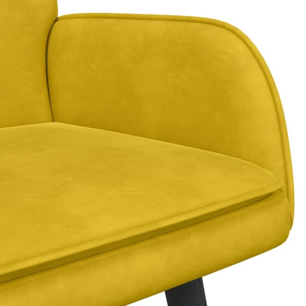 Tvåsitssoffa Gul 115 x 61 x 87 cm Sammet