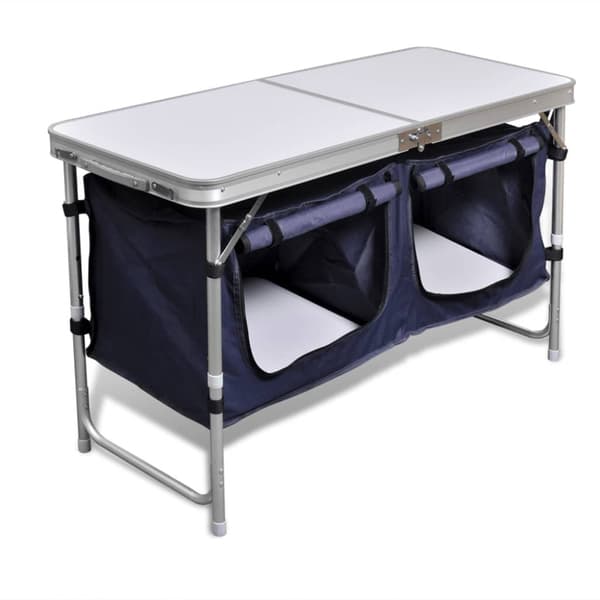 Hopfällbart campingskåp i Aluminium