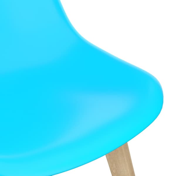 Matstolar 2 st blå plast