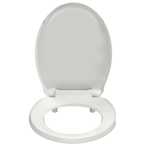 Toalettsits mjuk stängning oval vit