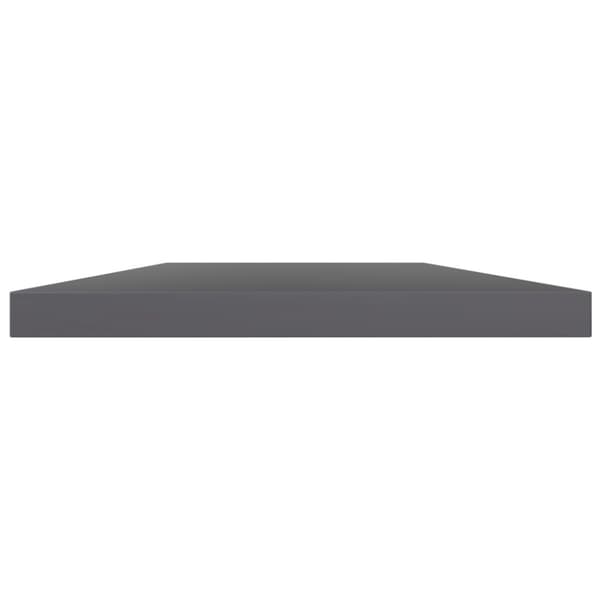Hyllplan 4 st grå högglans 60x10x1,5 cm konstruerat trä