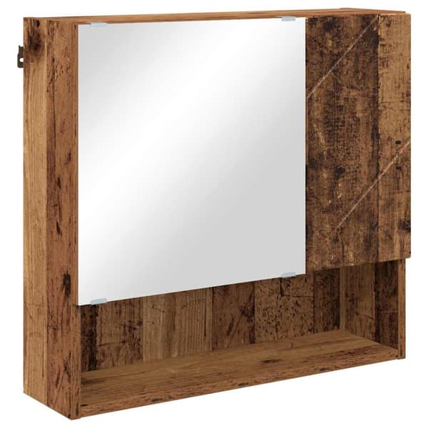 Badrumsmöbelset 5 st Gammalt trä 61 x 35 x 64 cm