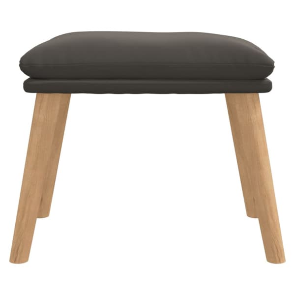 Fotpall mörkgrå 45x29,5x35 cm sammet