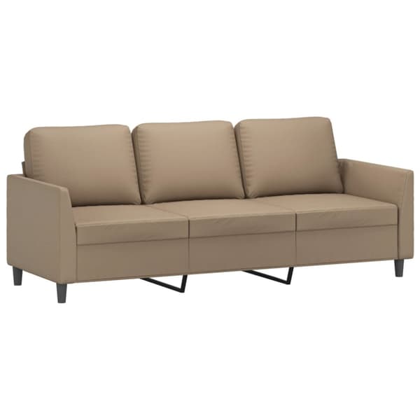 3-sitssoffa cappuccino 180 cm konstläder