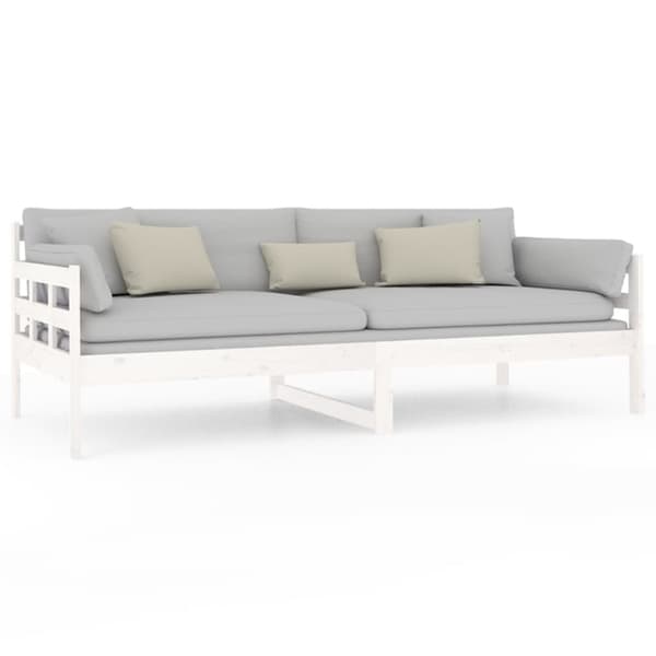 Dagbädd vit 90x200 cm massiv furu