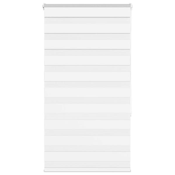 Rullgardin zebra vit 80x150 cm tyg bredd 75,9 cm polyester