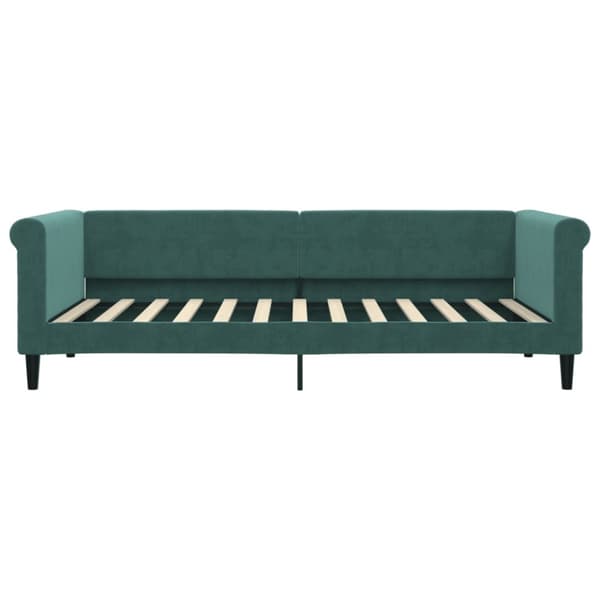 Dagbädd utdragbar mörkgrå 90x200 cm sammet