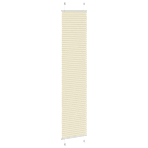 Plisserad persienn cremefärgad 40x200 cm tyg bredd 39,4 cm