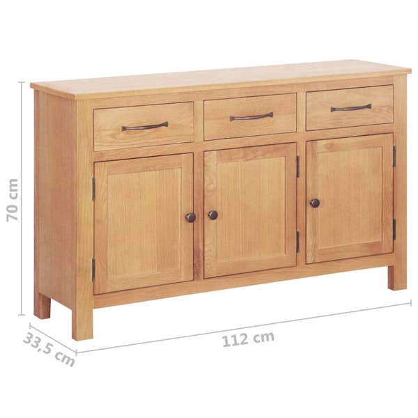 Sideboard Brun 112 x 33.5 x 70 cm Solitt Ekträ