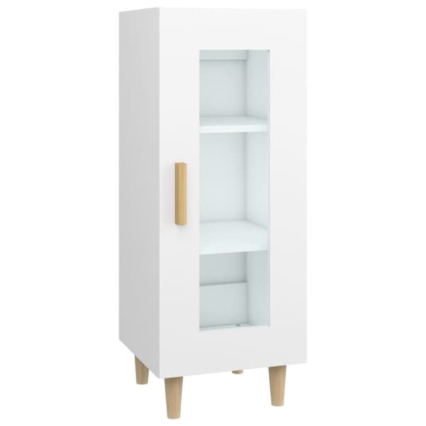 Skänk vit 34,5x34x90 cm konstruerat trä