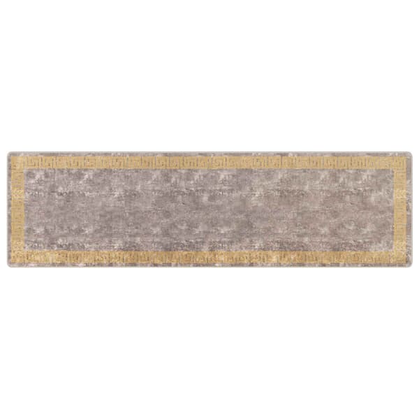 Mattlöpare MARSA Grå 100 x 350 cm Polyester och PVC