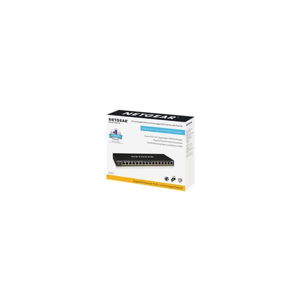 NETGEAR GS316P - switch - 16 portar - ohanterad