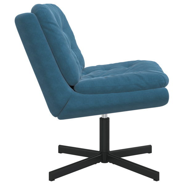 Svängbar Avkopplingsstol Blå 63 x 75 x 76 cm Sammet