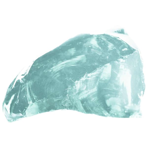 Trädgårdsstenar Turkos 12 cm Glas