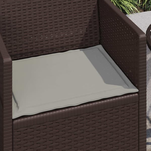Sittkuddar 2 pcs Ljusgrå 47 x 36 x 2 cm Polyester