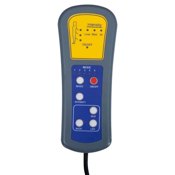Elektrisk massagefåtölj brun konstläder