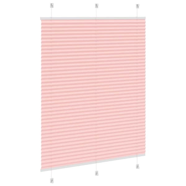 Plisserad persienn rosa 105x150 cm tyg bredd 104,4cm polyester